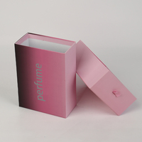 Boîte à tiroir en papier de haute qualité de luxe personnalisée avec poignée en ruban emballage cosmétique pour bouteille de parfum