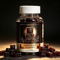 Gommes de Maca OEM 5000mg Énergie Endurance Équilibre Hormonal Complément Herbal Naturel Hommes Femmes 60 Gommes