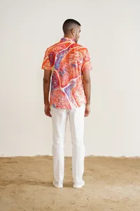 เสื้อเชิ๊ตลำลองผ้าฝ้าย100% ระบายอากาศบริการ OEM - Product Image 2