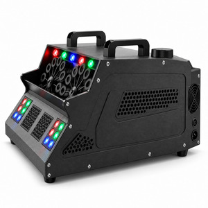 <b>Bubble</b> Machine Professional Double Wheel 200W <b>Bubble</b> Only No Smoke RGB LED DMX512 Remote for Stage <b>Wedding</b> Party - Product Image 2