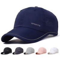 Gorra de Béisbol Deportiva Unisex de Verano, Ligera, Transpirable, de Poliéster, con Visera de Malla, Protección Solar