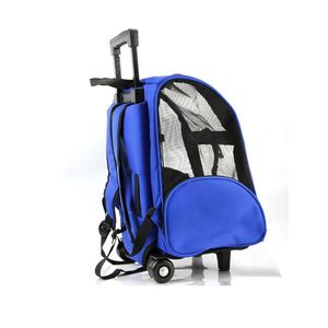 Sac à dos personnalisé respirant pour animaux de compagnie avec roues de transport extérieur pour chiens - Product Image 4