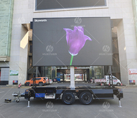 P4 P5 P6 Écran LED Panneau publicitaire Remorque extérieure Petit véhicule de spectacle routier