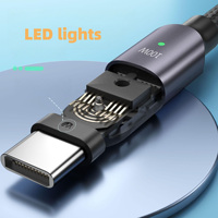 Nouveauté 1.2M/2M 180 degrés magnétique 100W 5A coude données et câble de charge 180 rotation données USB C câble de données