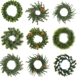 Guirnalda Navideña Artificial Fácil de Obtener, de 10 cm o Menos, Adorno de Agujas de Pino de Plástico para Decoración del Hogar y Accesorios de Boda - Product Image 3