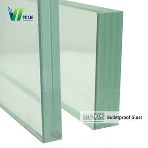 Vetro Balistico Resistente agli Urti Marca Weihua Vendita a Basso Prezzo Alta Qualità Personalizzato Vetro di Sicurezza Temperato Laminato Antiproiettile - Product Image 1