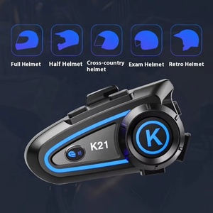 K21 Motorradhelm-<span class=keywords><strong>Headset</strong></span> zum Fahren, Sprachassistent & 40mm Dynamischer Lautsprecher Helm-Audio-Kit - Product Image 3