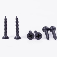 Vis autoperceuses métriques noires à filetage fin pour plaques de plâtre, vis à gypse phosphatées pour la construction, fabricant