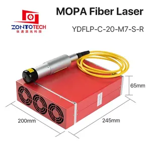 Fuente láser de fibra Mopa Jpt, Color 3d, Am44, 20w, punto rojo