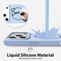 Coque de téléphone magnétique en silicone ultra-fine pour iPhone 17 Pro, compatible avec la recharge sans fil, esthétique mignonne et féminine, en gel de caoutchouc souple