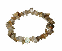 Bracelet élastique en pierre naturelle et perles ST272