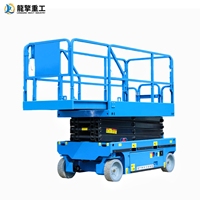 Plateforme élévatrice à ciseaux électro-hydraulique SJW avec hauteur maximale de 6 m, capacité de 110 kg, jambes pliables - Marque Longqing