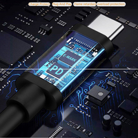 Câble de données USB-C mâle vers DC 100W PD à charge rapide 180CM 2507/3011/35135/40135 Ports Transfert audio HD pour ordinateur portable Vente en gros