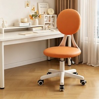 Chaise d'ordinateur réglable en hauteur, chaise de bureau pivotante et mobile, personnalisable pour étudiants, dortoirs, enfants, chambres et bureaux à domicile