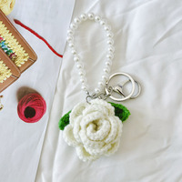 Porte-clés en tissu rembourré NPF vierge, porte-clés au crochet, porte-clés en gros, breloque porte-clés en laiton en peluche pour Halloween, breloque de sac au crochet