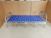 Lit pliant en métal, directement de l'usine, pas cher, confortable, en fer, simple, pour le camping, prix abordable pour adultes, mobilier de maison, chambre à coucher, 400 kg