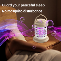 Mini Lampe Anti-Moustiques USB, Répulsif Moustiques de Bureau Suspendu, Lampe Tue-Insectes Domestique Facile à Nettoyer, Destructeur d'Insectes