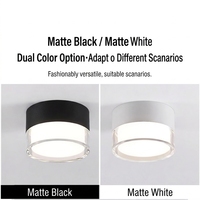 Plafonnier LED encastré sans découpe, double couvercle en acrylique, boîtier en aluminium, pour couloir intérieur et salon