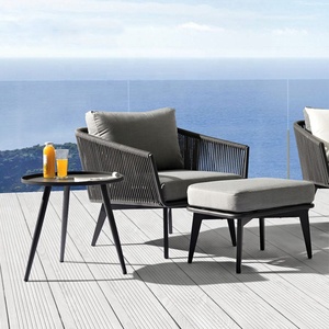 2019 nuevo estilo clásico Patio cuerda Muebles de Jardín moderno <span class=keywords><strong>impermeable</strong></span> al aire libre sofá - Product Image 4