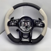 Volant en fibre de carbone de couleur personnalisée de luxe, accessoires de mise à niveau intérieure modifiés de haute qualité, compatible Barmich pour Mercedes-Benz