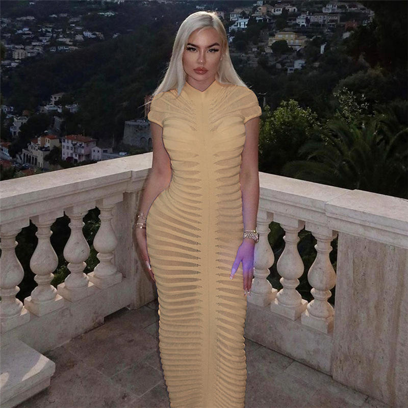 2020 otoño e invierno nuevas mujeres Sexy vestido sin espalda