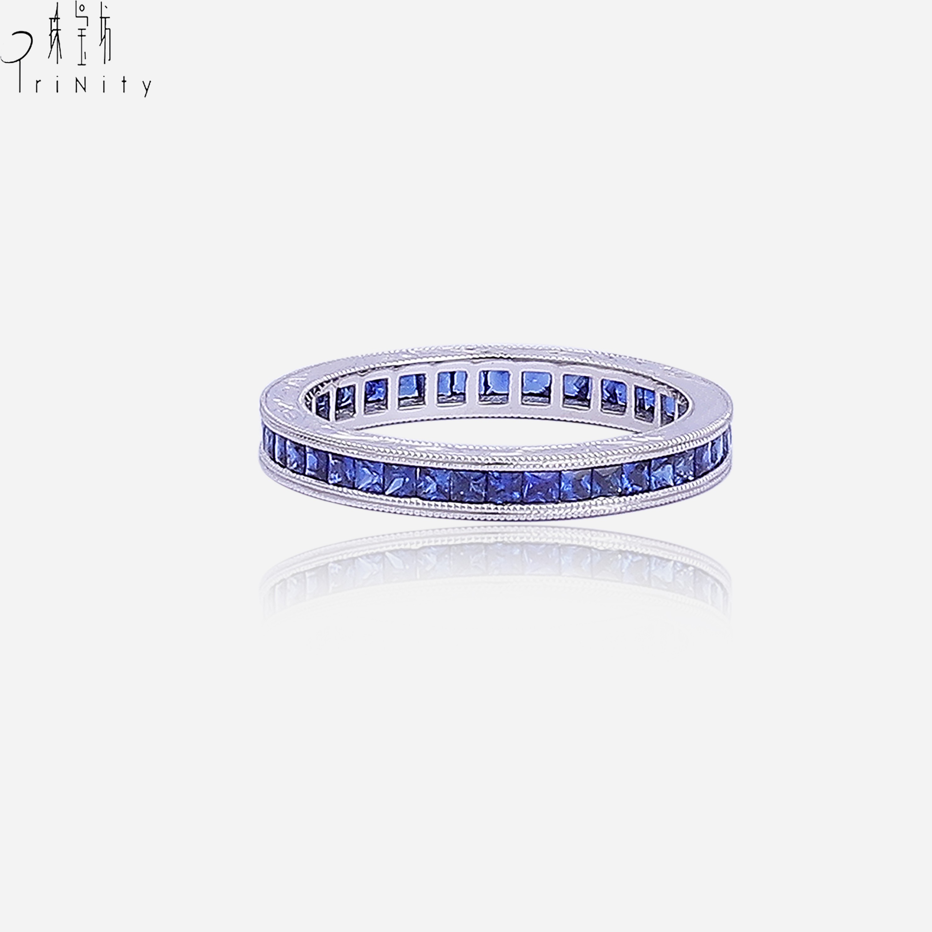 18K Solid White Gold