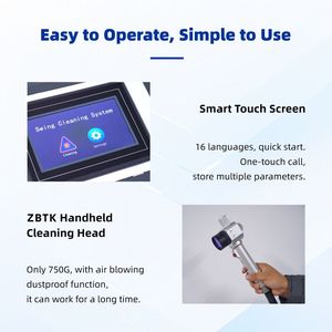 Vente chaude Portable Mini 100w Pulse Handheld Fiber Laser Machine de nettoyage pour la peinture et l'élimination de la rouille 300w JPT - Product Image 3