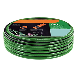 Tuyau d'arrosage en <span class=keywords><strong>PVC</strong></span> robuste en laiton, 75 pieds x 5/8 pouces, flexible, léger, poignée pivotante, raccords mâle/femelle 3/4 pouces, résistance à l'éclatement de <span class=keywords><strong>600</strong></span> PSI - Product Image 1