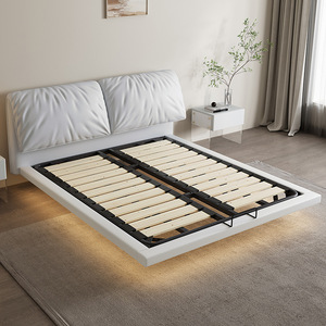 <span class=keywords><strong>Mobili</strong></span> per <span class=keywords><strong>camera</strong></span> <span class=keywords><strong>da</strong></span> <span class=keywords><strong>letto</strong></span> Premium di lusso <span class=keywords><strong>letto</strong></span> sospeso struttura in legno massello <span class=keywords><strong>letto</strong></span> imbottito in pelle King Size - Product Image 2