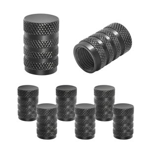Tapas de válvula americanas de aleación de aluminio moleteadas para neumáticos sin cámara, cubiertas antipolvo para coche y bicicleta, repuesto y reparación, 80-110 unidades - Product Image 1
