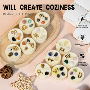 Bougies chauffe-plat en cire de soja en gros, sans fumée, écologiques, biologiques, petites, pour le yoga et la méditation, la décoration intérieure et les fêtes - Product Image 1