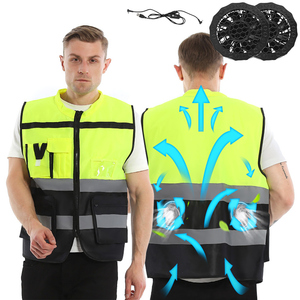 Two Color High Quality Evaporative Body Outdoor Work Battery Powered <strong>Hi-vis</strong> Cooling Gel Reflective Safety <strong>Vest</strong> for Men - Product Image 6