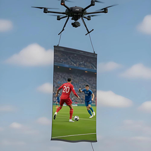 2025 P20 <b>Drone</b> Flying Led Mesh Screen Flying Led Display with <b>Drone</b> Suitable for Night Sky <b>Drone</b> Show Performances - Product Image 1