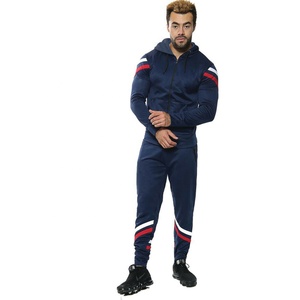 Nouvel ensemble de survêtement en polyester pour homme, coupe régulière, col boutonné, design 2-en-1, anti-odeur, hiver, avec pantalon de jogging zippé, pour la gym et le sport - Product Image 4