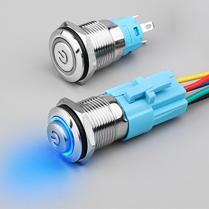 Lbnboo tự khóa thiết lập lại nút kim loại chuyển lb12b2/lb16a2/lb19a1.2/lb22b2 đỏ xanh xanh Led Kinh Tế quỹ - Product Image 4