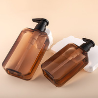 Emballage cosmétique en plastique rond personnalisé, flacon de lotion pour le corps et de shampooing de luxe pour hôtel, 200 ml, 300 ml
