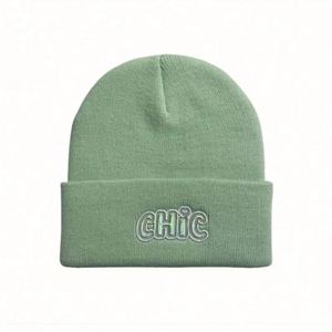 Factory Customized Beanies Hat Solid Colour Woolen Knitted <b>Cap</b> <b>Winter</b> Slouchy Plain Custom Logo Embroidery Beanies - Product Image 6