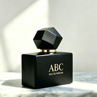 Flacon pulvérisateur noir mat personnalisé de 30 ml, 50 ml, 100 ml, flacon de parfum en verre unique, flacon vide, boîte de luxe