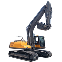 Excavatrice sur chenilles robuste de 18 tonnes pour travaux de fondation, moteur EPA, livraison gratuite, vente agricole