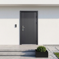 Porte blindée en acier au design moderne avec serrure intelligente pour maisons, appartements, entrées extérieures et hôtels