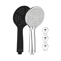 Ensemble de douche mural complet en acier inoxydable avec douchette à main et mitigeur thermostatique pour salle de bain