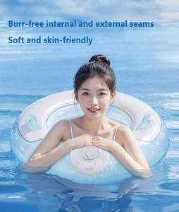 Grand flotteur <span class=keywords><strong>de</strong></span> piscine <span class=keywords><strong>gonflable</strong></span> pour adulte, épais, avec double port d'air et poignée, <span class=keywords><strong>bouée</strong></span> <span class=keywords><strong>de</strong></span> <span class=keywords><strong>sauvetage</strong></span> circulaire portable - Product Image 4
