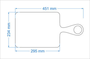 Planche de service en frêne conique sur mesure OEM avec poignée en anneau, plateau à fromage pour la maison, le bar et le restaurant - Product Image 2