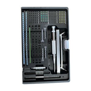 Set ortopedi hewan peliharaan rekonstruksi tulang hewan peliharaan implan dan instrumen 1.6mm pelat pengunci dan sekrup - Product Image 1