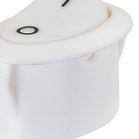 Interrupteur à bascule blanc 2P SPST ON-OFF 16A 250V en plastique, indice de protection IP67, durée de vie mécanique de 200 000 cycles