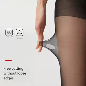 Collants sculptants pour femmes, 40D, mats, fins, grande taille, haute élasticité, anti-accroc, effet push-up fessier, pour femmes aux courbes généreuses - Product Image 4
