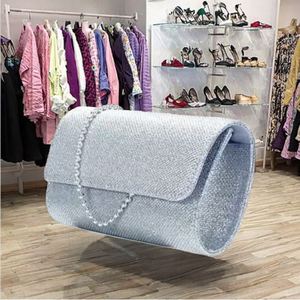 Sac de soirée vintage personnalisé pour femmes, deux côtés, perles, sac à main brodé à la main, pochette incrustée de diamants, sac à main de banquet - Product Image 3