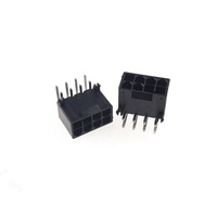 Konektor PCIe Header PCB 8 Pin 4.2 MM untuk Kartu Grafis Komputer GPU PCI-E, untuk MSI RX 580 Armor OC. Sudut Kiri Terbalik