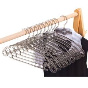 Percha de Lujo Ligero Transparente Antideslizante con Forma de Hombro, Antiesponjamiento, Engrosada y Ancha, Diseño Sin Rastro <span class=keywords><strong>para</strong></span> el Hogar - Product Image 5