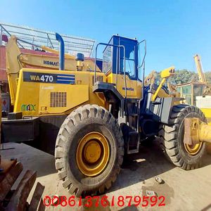 Chargeuse sur pneus Komatsu WA470 d'occasion de 8 tonnes, chargeuse de grumes, chargeuse tracteur, en provenance de Chine - Product Image 5